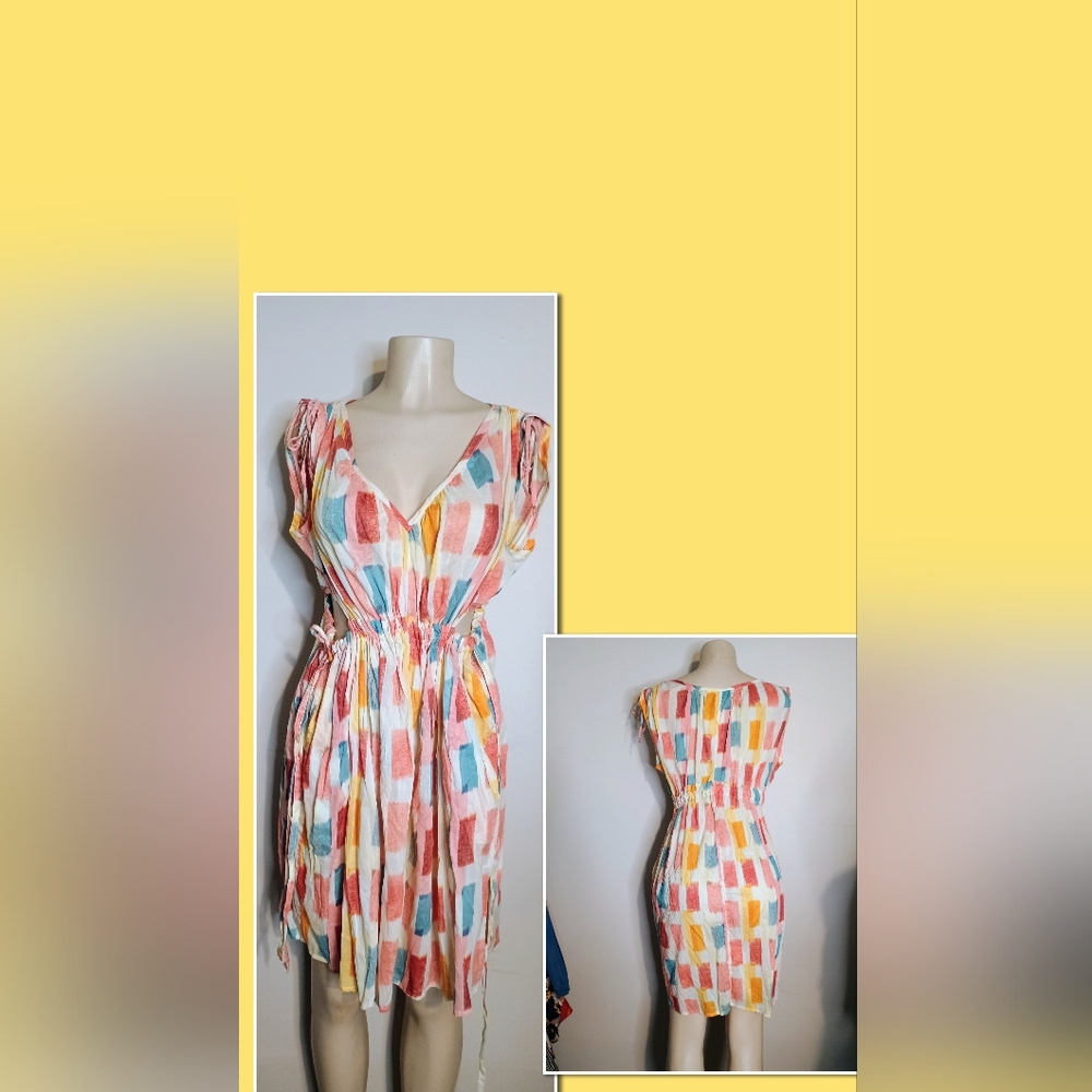 Lilka by Anthropologie Colorful Patterned Women's Dress Size S